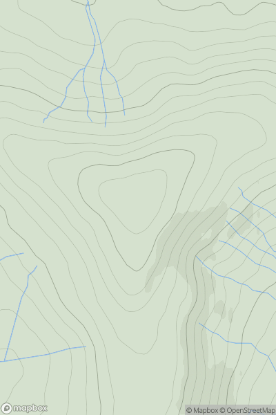 Thumbnail image for Leap Hill [Northumberland] showing contour plot for surrounding peak